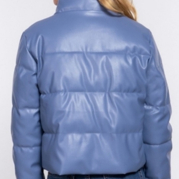 💝Boutique~🩵Blue Puffer Jacket 🧥 - Picture 4 of 4